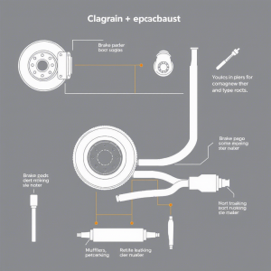 Ремонт тормозной и выхлопной системы